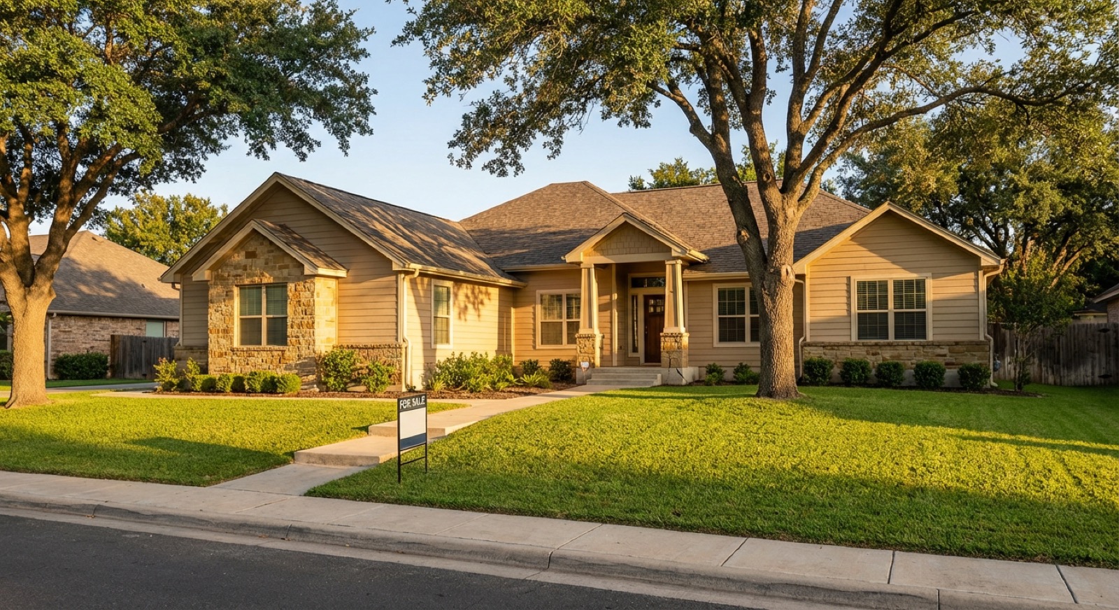 Home with slab foundation